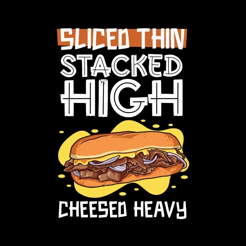 Tranché finement - Philly Cheesesteak