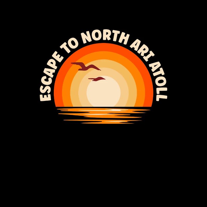 Je fuis vers l’atoll d’Ari Nord