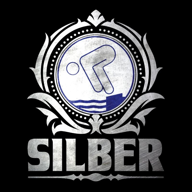 Silber Schwimmprüfung Schwimmer Geschenk
