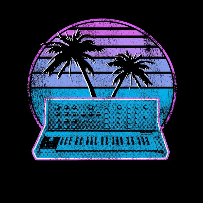 Synthétiseur analogique Synthwave Vintage Retrowave