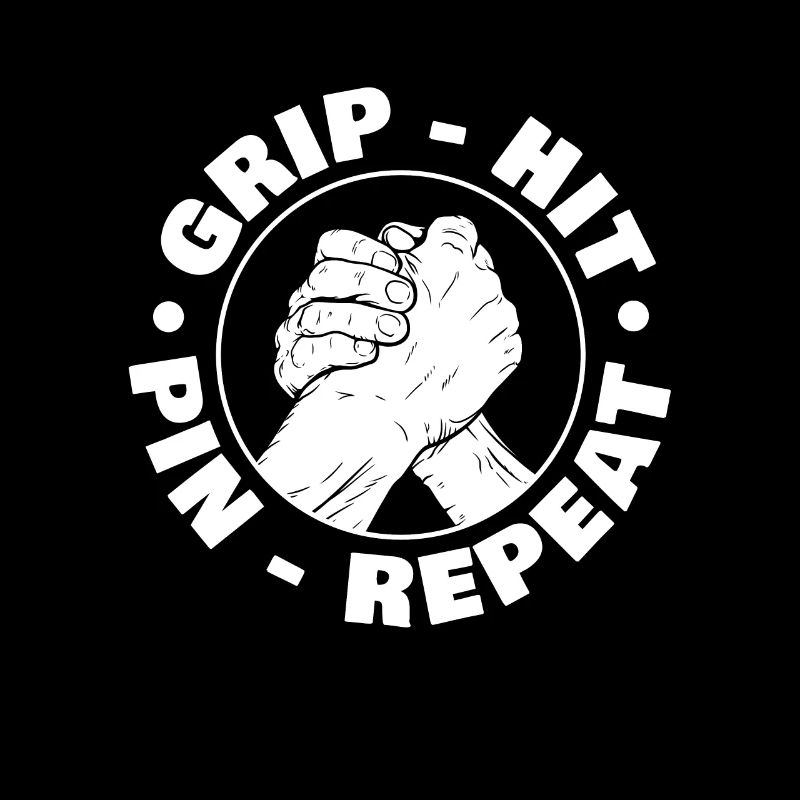 Pin Grip Hit Repeat pour Fan de Bras de Fer