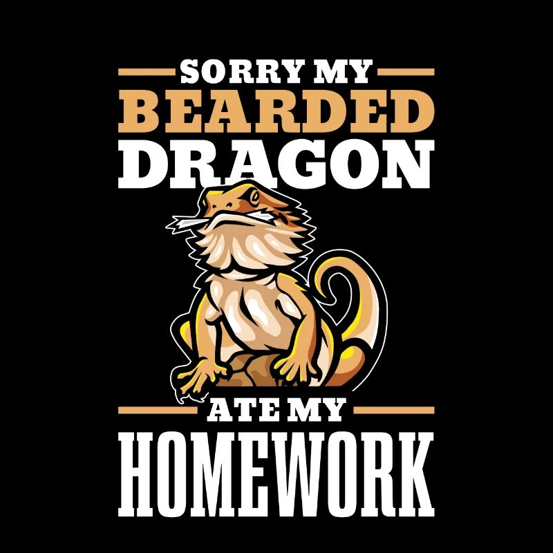 Désolé, mon dragon barbu a mes devoirs