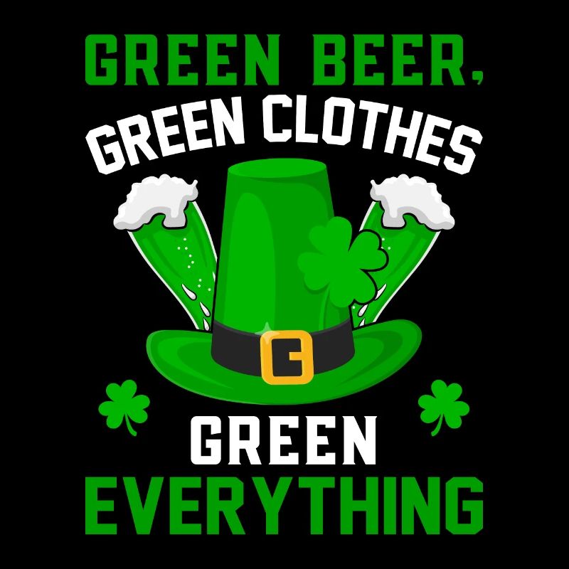 St Patrick ́s day Irish All green St. Patricks day