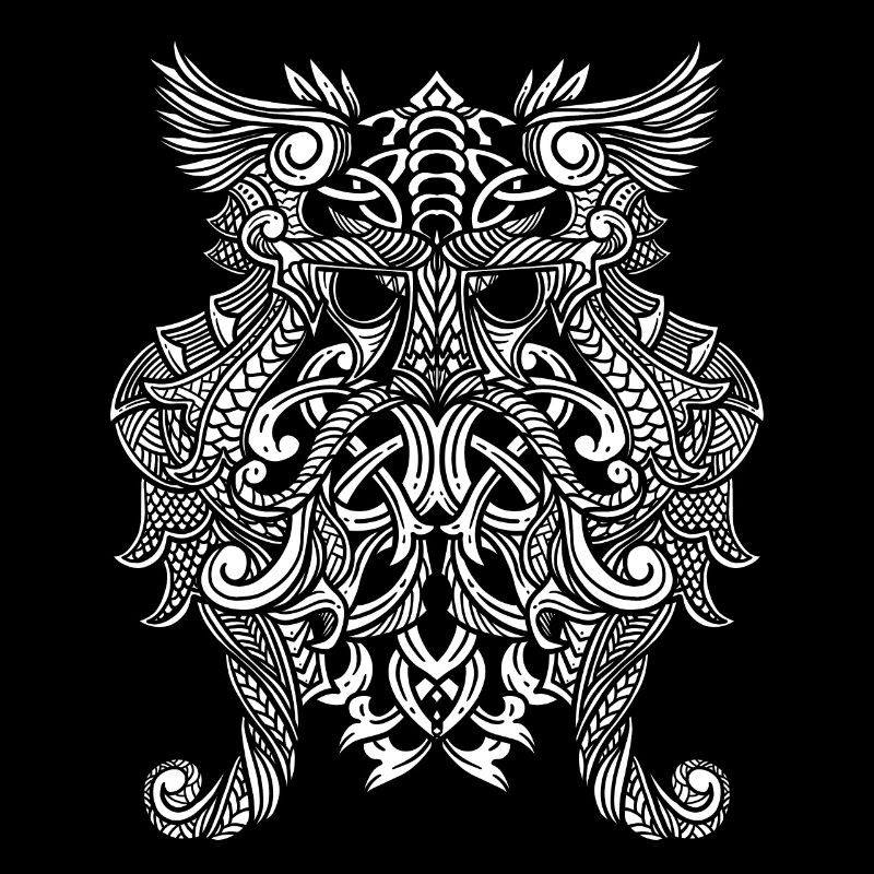 Conception de runes de nœuds celtiques - Odin Thor Vikings