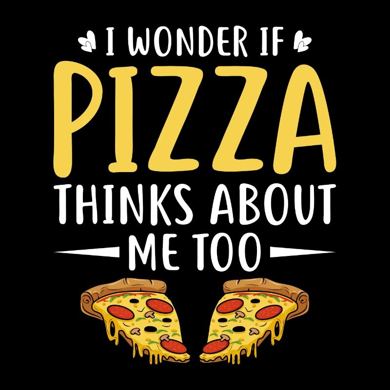 Pizza Il suffit de penser à la tranche de pizza au fromage
