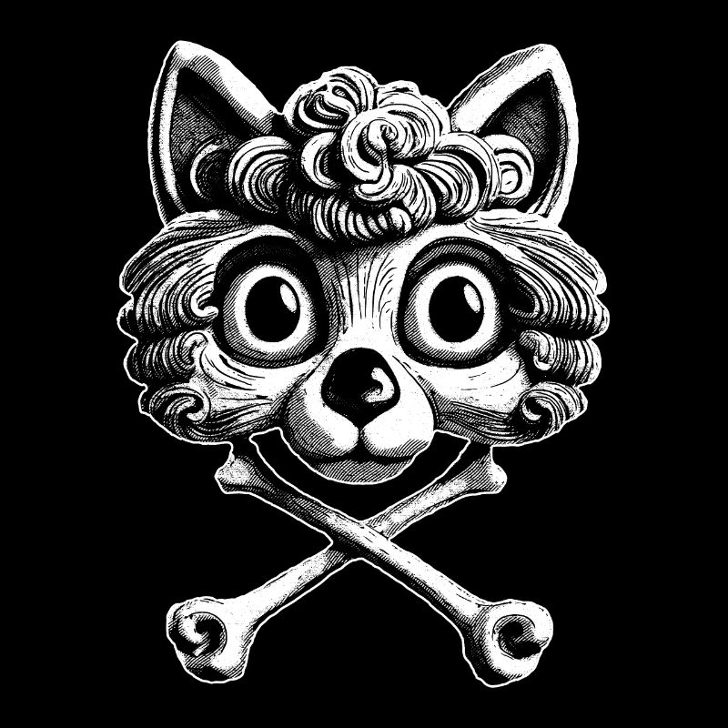 Fascinating: Comic Pirate Cat Love Shirt