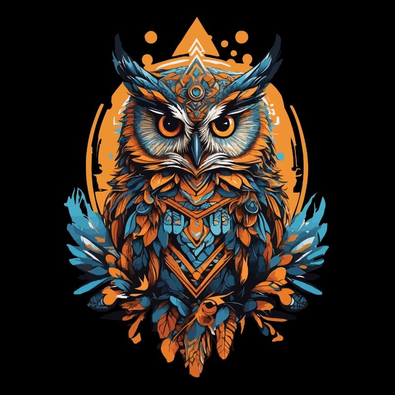 Eule Spirituelles Mandala Tier Traumfänger