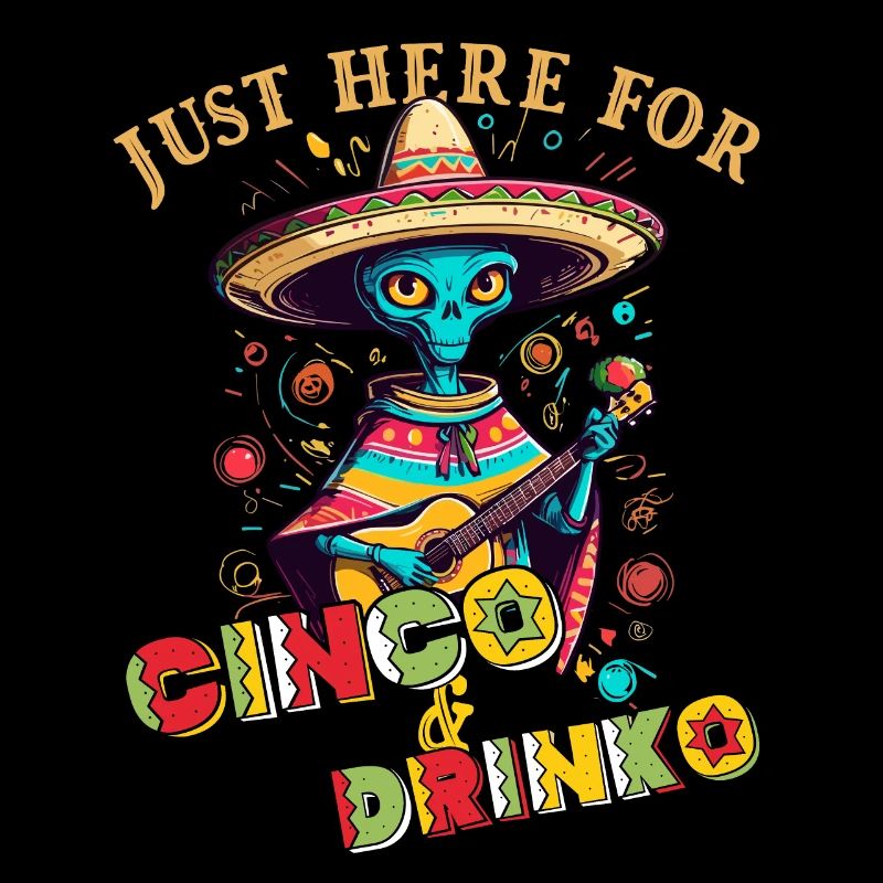 Fiesta Alien Spruch Lustiger Cinco de Mayo