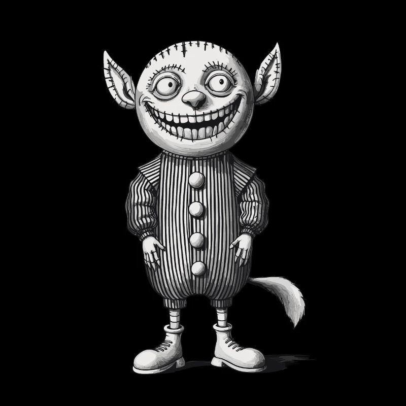 Monstre effrayant Design Tenue de gnome d’Halloween