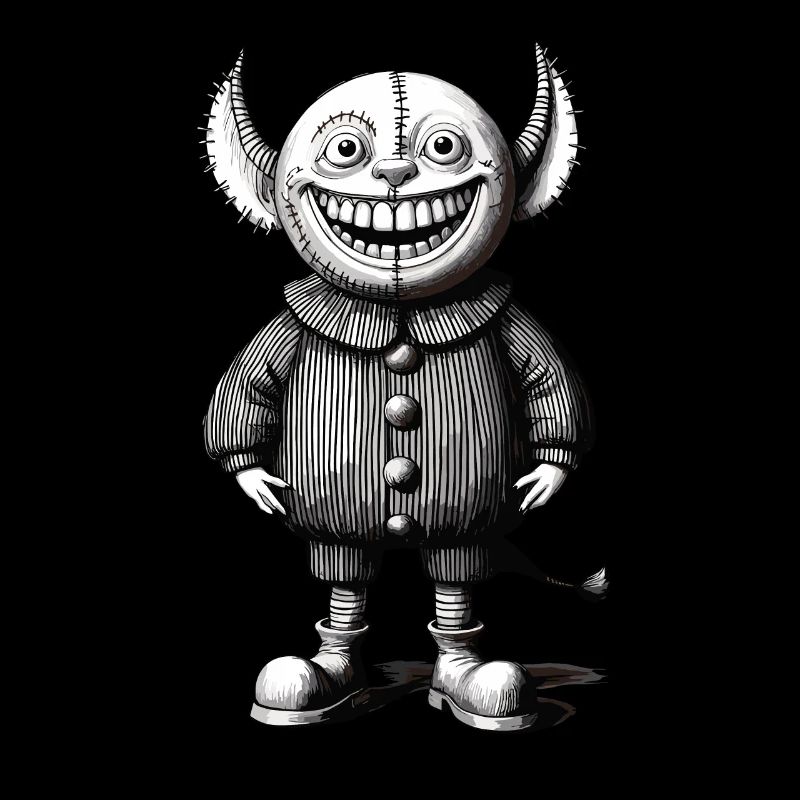 Tenue de gobelin d'Halloween au design de monstre effrayant