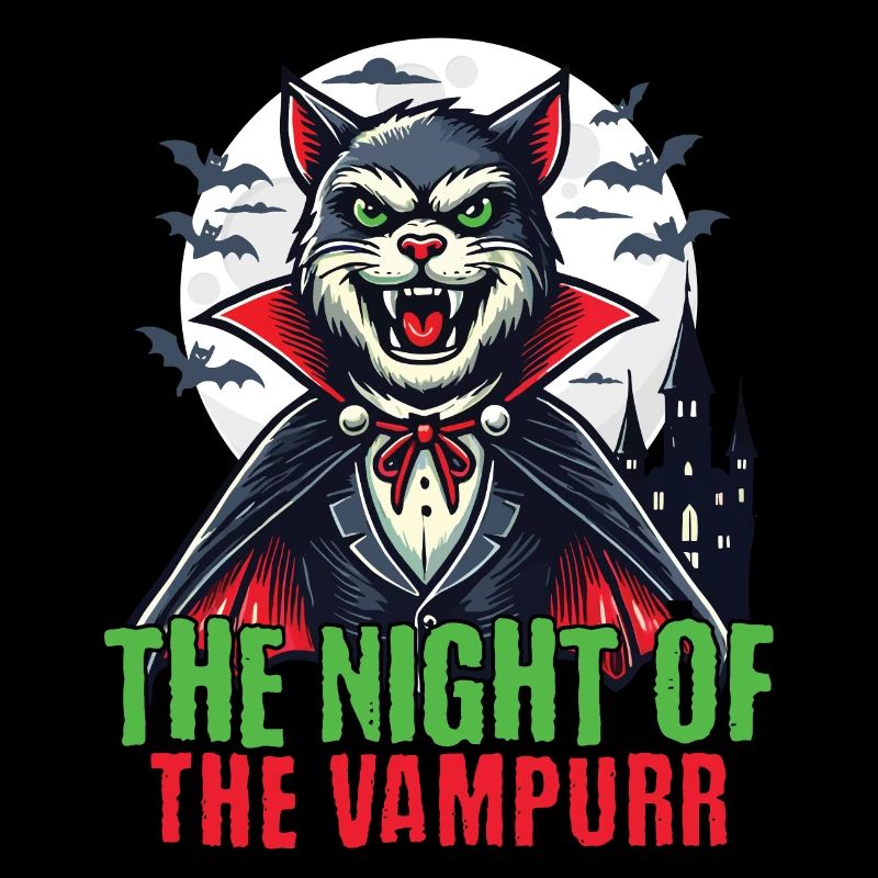 Chat vampire La nuit du vampire