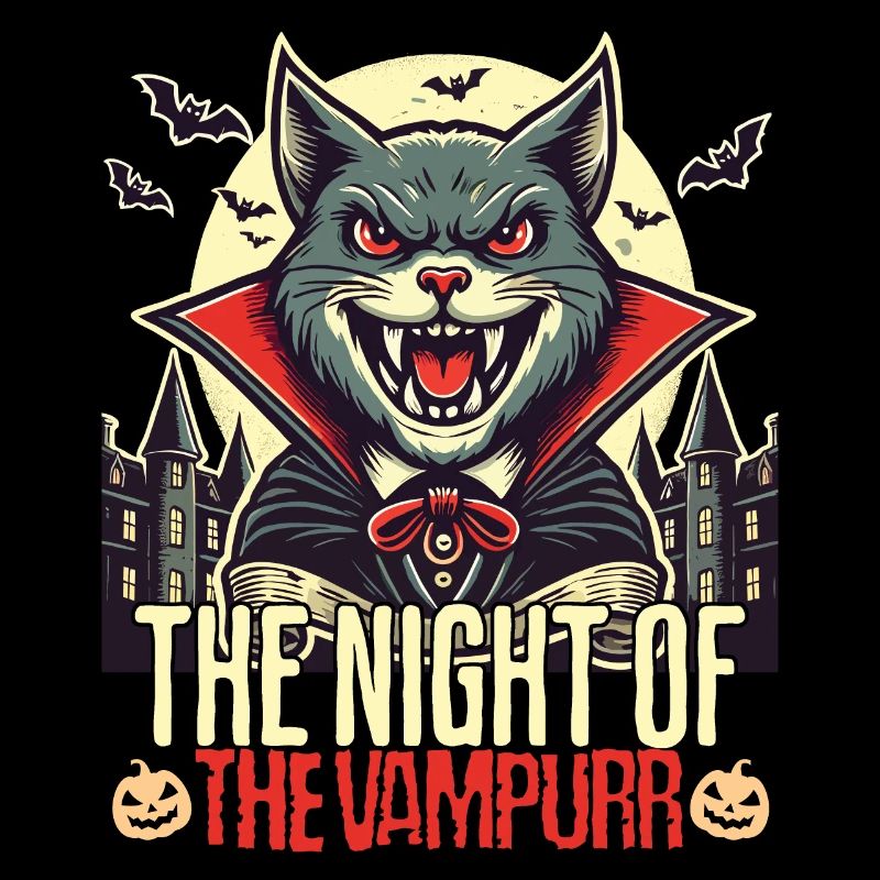 Chat vampire La nuit du vampire
