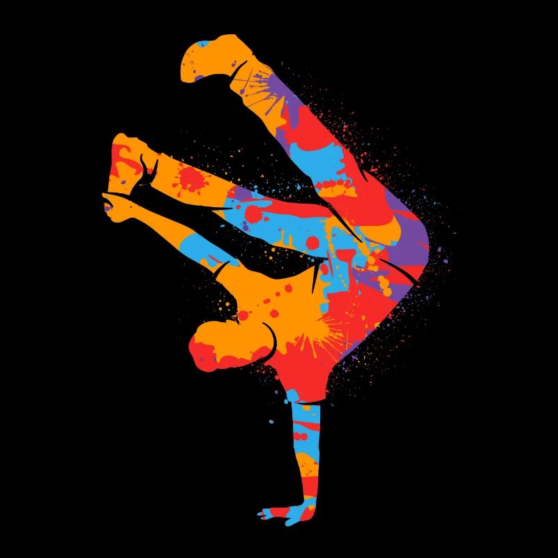 Breakdance Coloré Breakdancer Garçons Breakdance