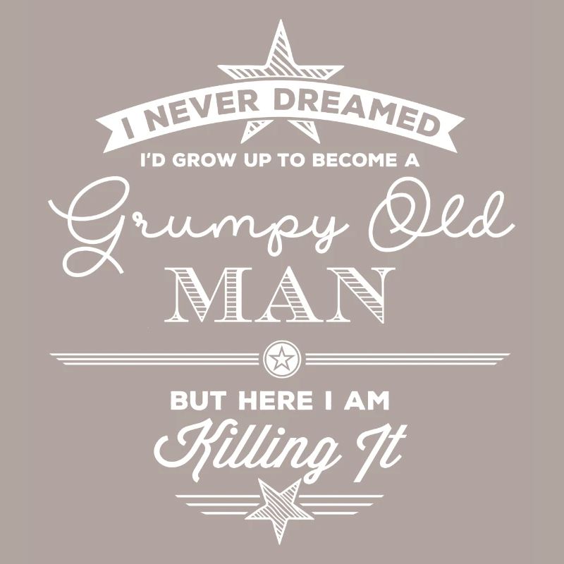 Grumpy Old Man white edition