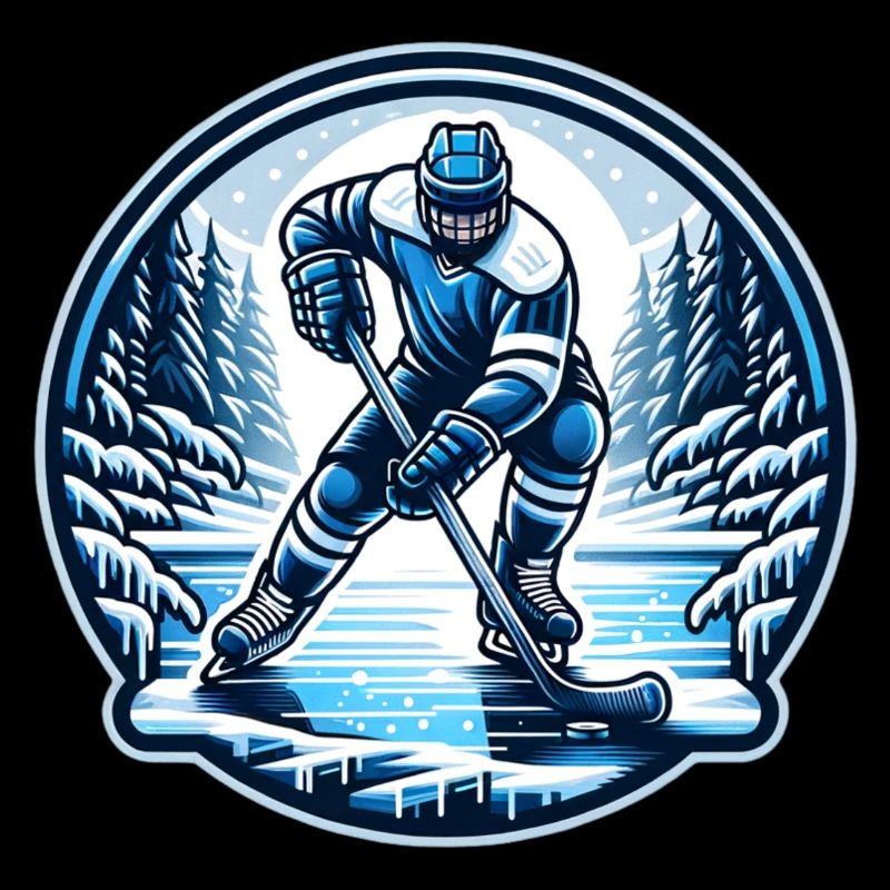 EishockeySpieler Winter