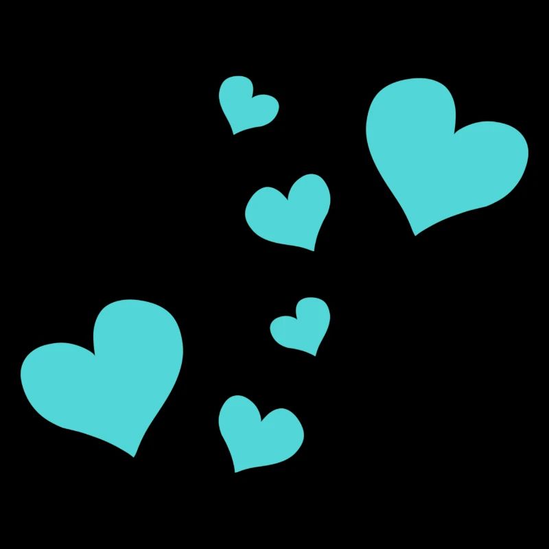 blue heart pattern red symbol love