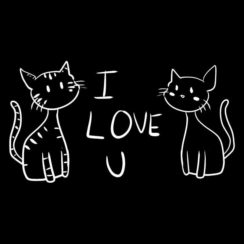 Ich liebe dich katzen katze