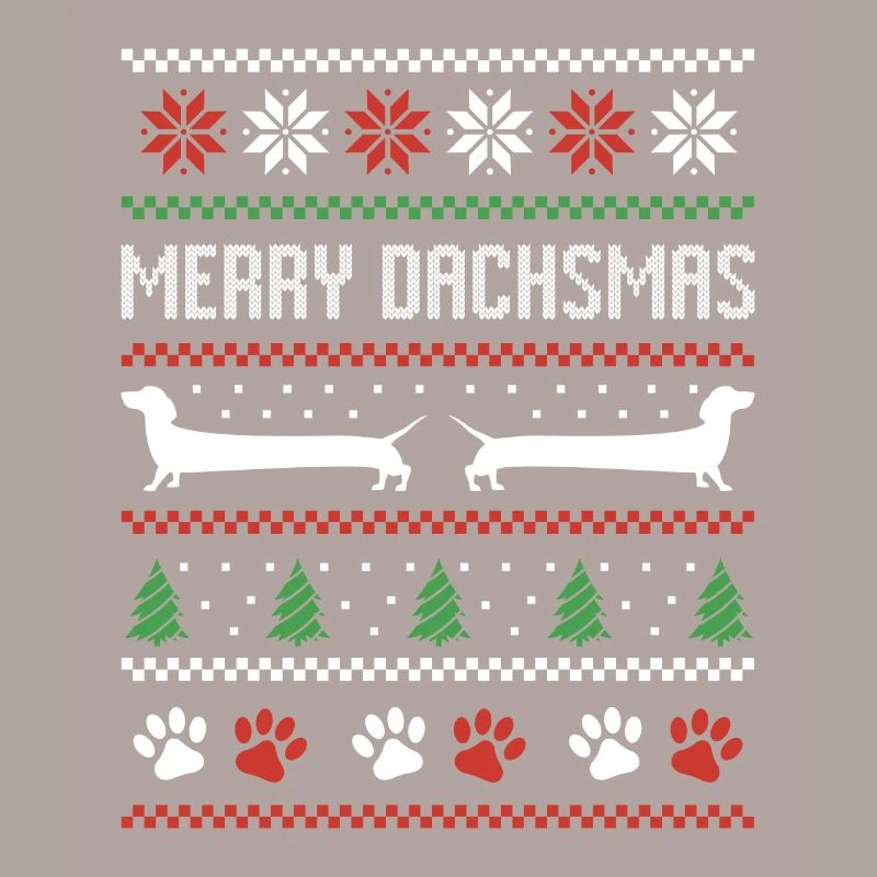 Teckel Saucisse Chien Pull de Noël moche