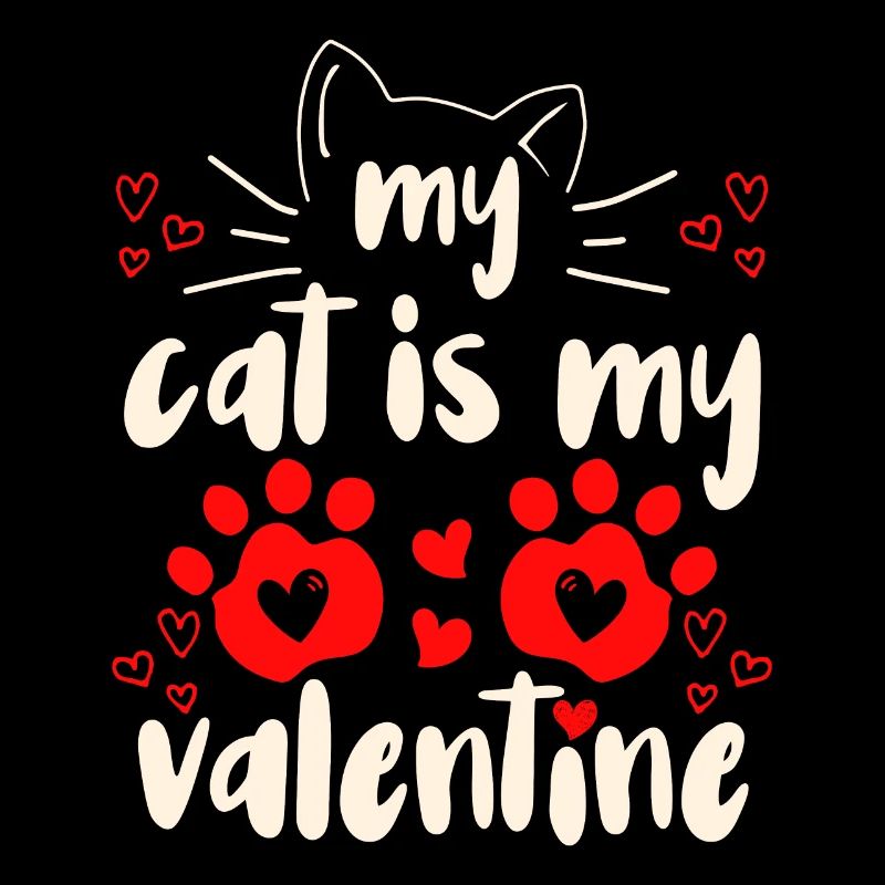 Mon chat est mon chat de Saint-Valentin Saint-Valentin
