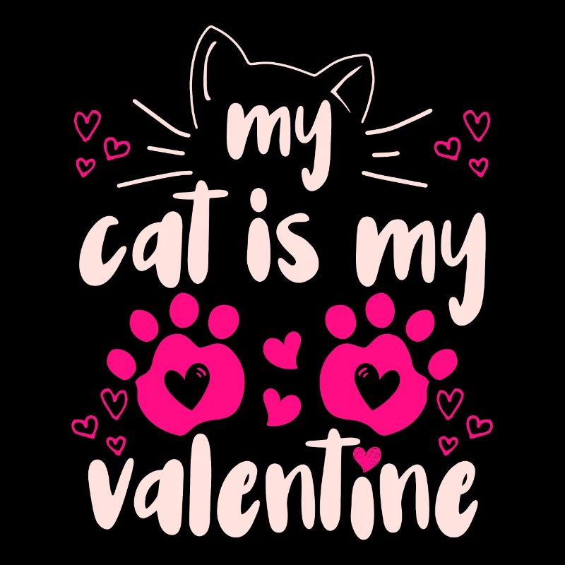 Mon chat est mon chat de Saint-Valentin Saint-Valentin