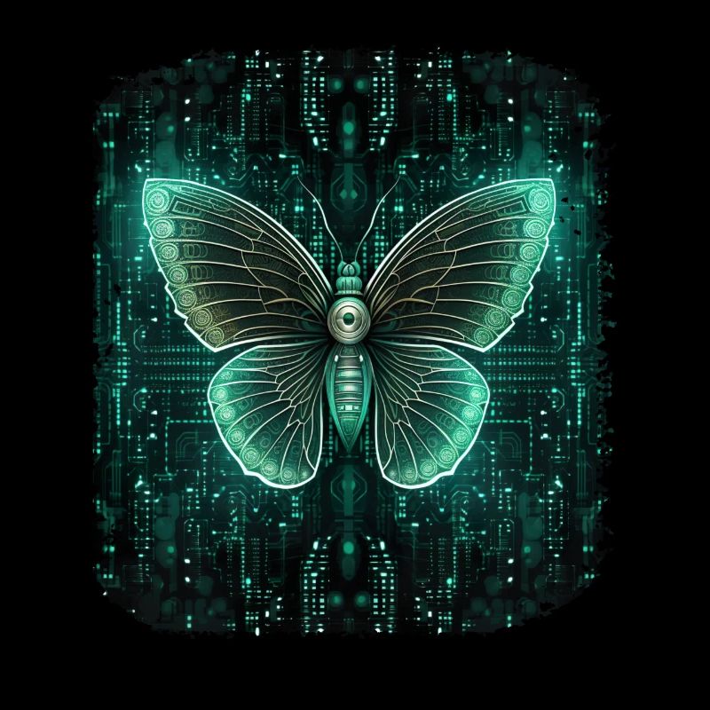 Programmierung PC Programm Code Schmetterling