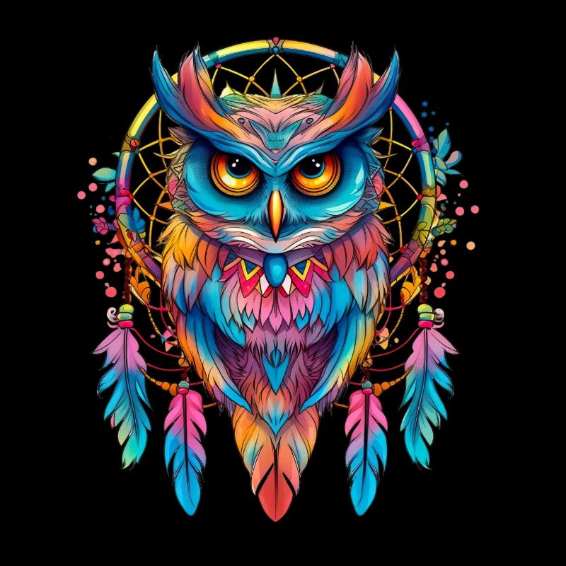 Eule Traumfänger Vogel Federn