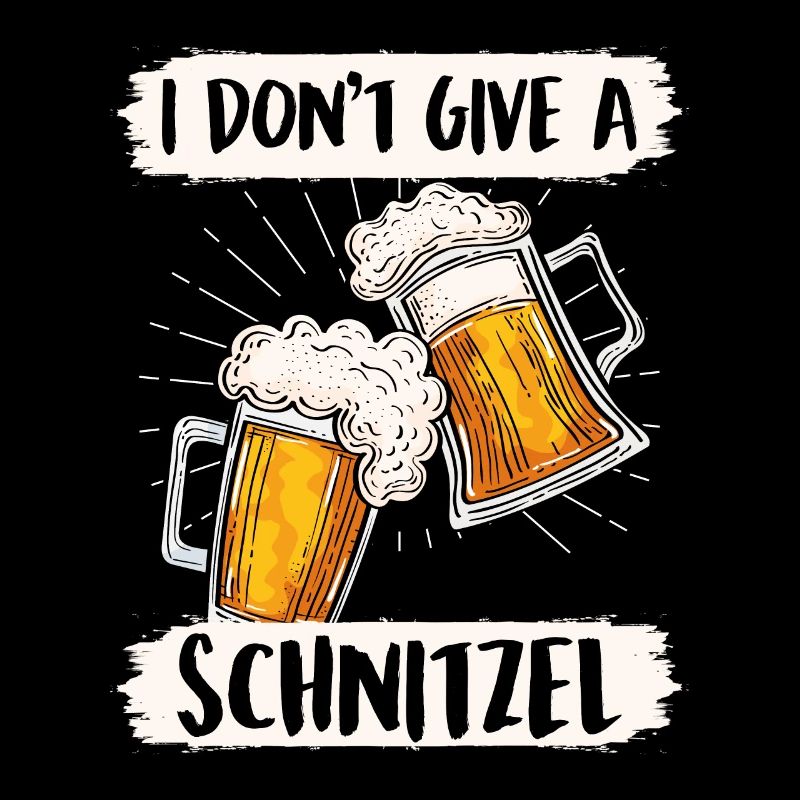 Schnitzel Shirt Bayerisch I don't Give a Schnitzel