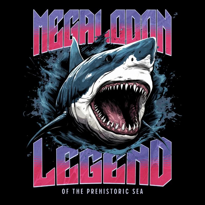 Mégalodon - Requin - Légende des mers primitives
