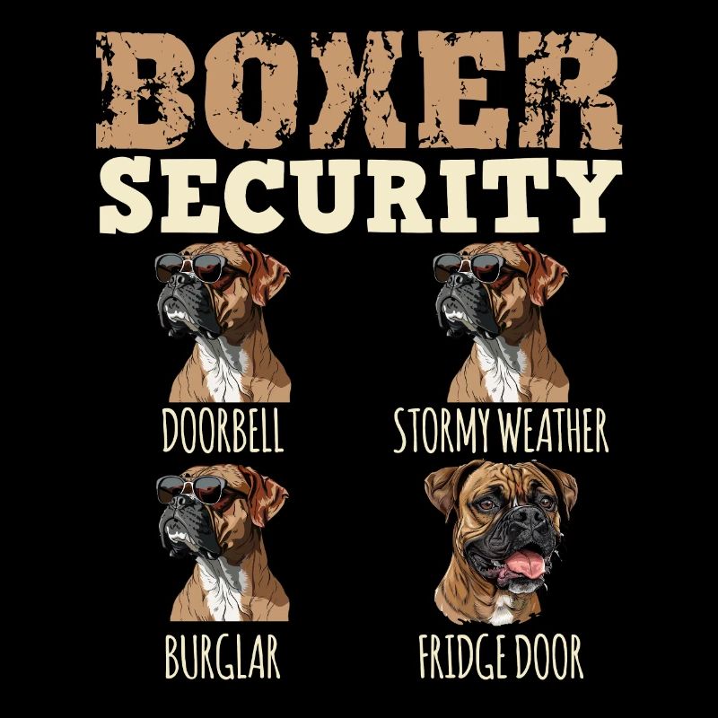 Deutscher Boxer Besitzer BOXER SECURITY Lustiges