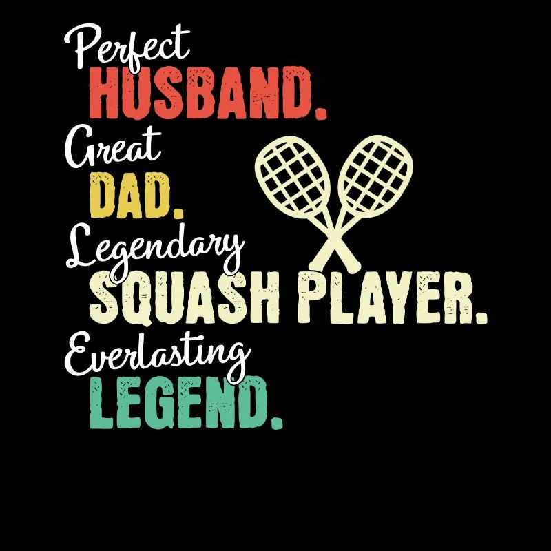 Papa joueur de squash
