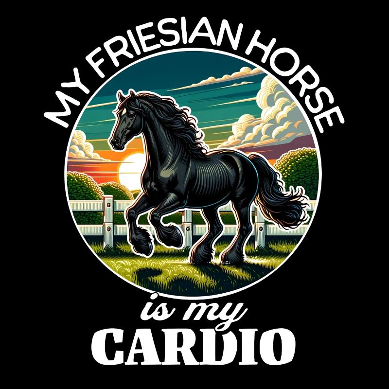 Cheval frison Pferd