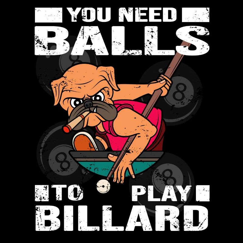 Billard Billardkugel Billardspieler Billard-Spruch