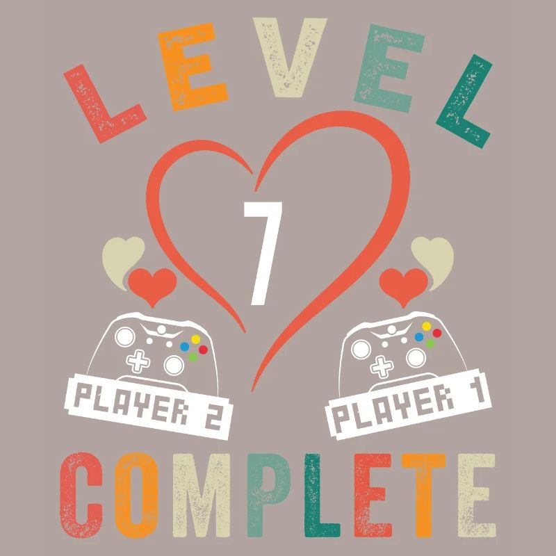 Level 7 Complete 7eme Anniversaire 7 ans Mariage