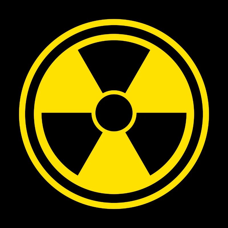 Warnschild Nuclear