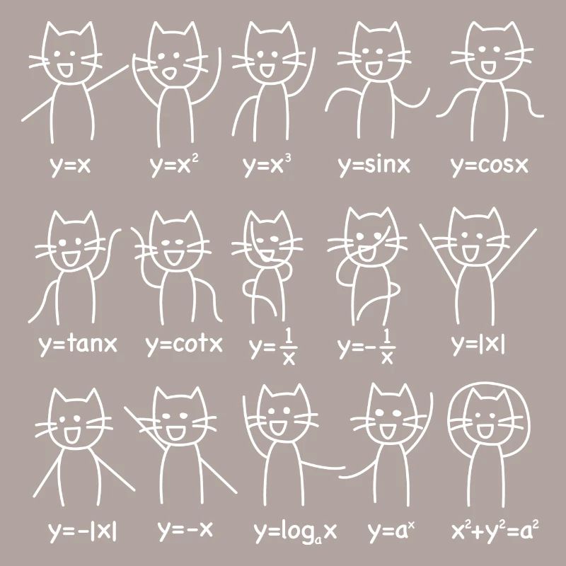 Mathematics Algebra Features Dance Cat Gift