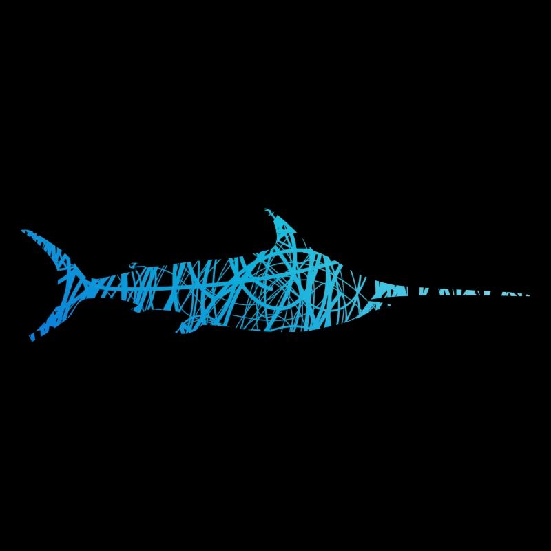 Swordfish Doodle Couleurs Marlin Fish