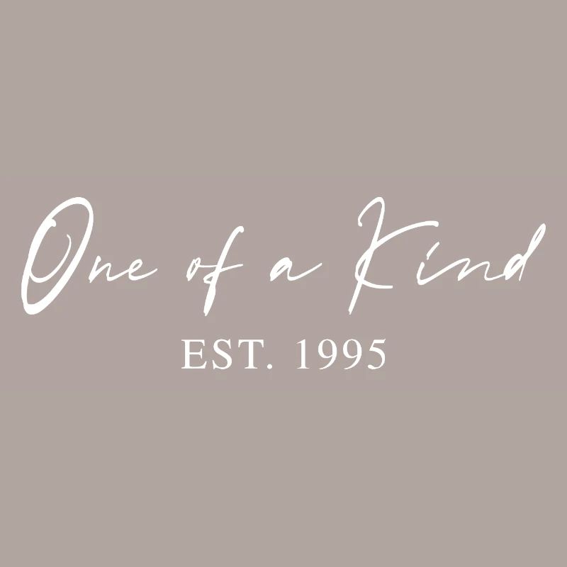 Einzigartig seit 1995 Geschenkidee Typografie