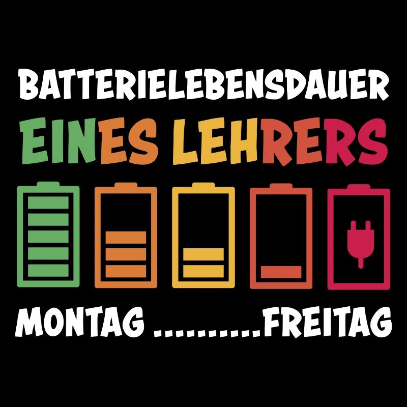 Lehrer Spruch Batterie Akku Lustig Schule Geschenk