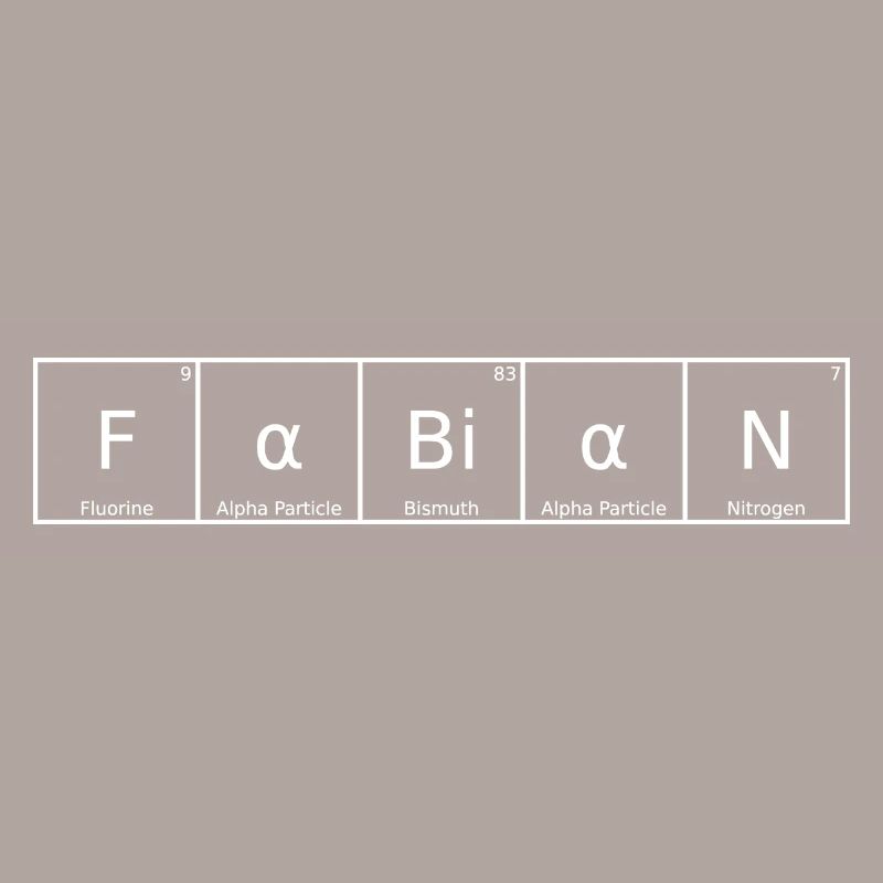 Fabian Name First Name Chemistry Periodic Table Elements
