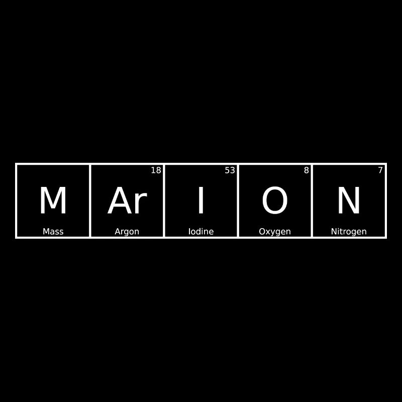 Marion Surname First Name Chemistry Periodic Table Elements