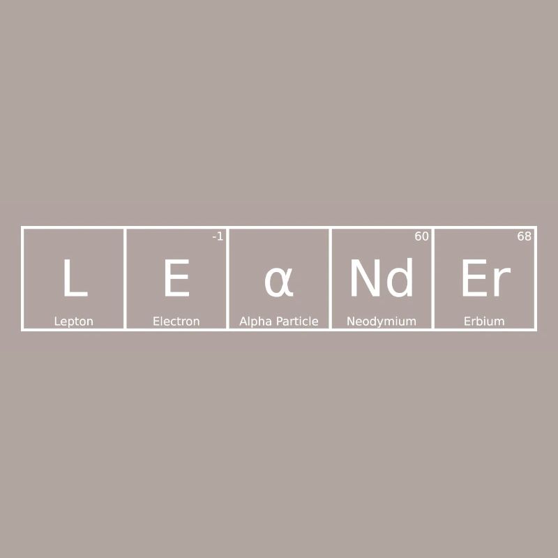 Leander Name First Name Chemistry Periodic Table Element