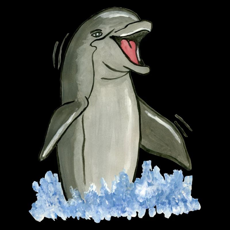 dauphin debout - standing dolphin - Delphin