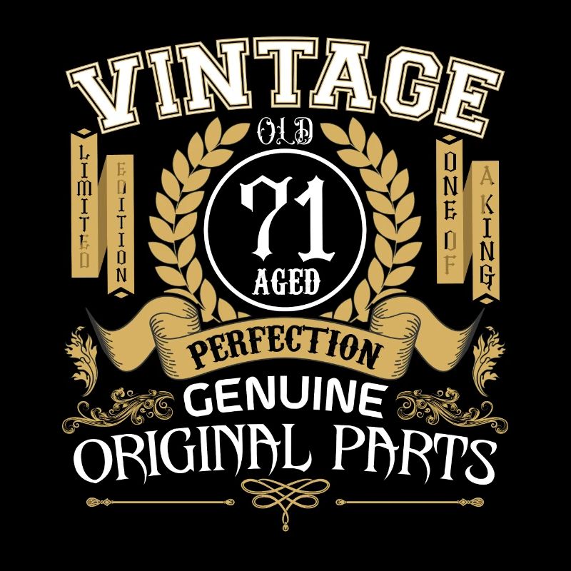 Vintage 71 ans - cadeau d’anniversaire 71 ans
