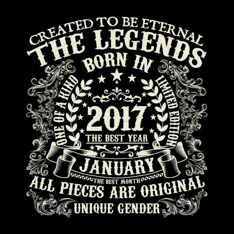 Janvier 2017 anniversaire 2017 Janvier année