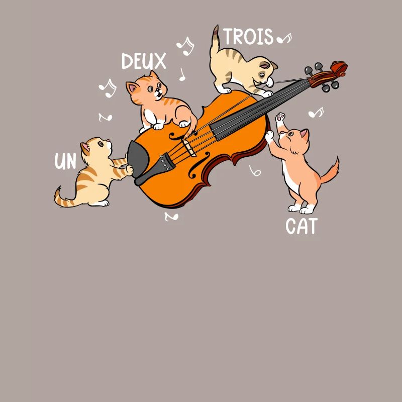 Jeu de mots chatte chatte français violon violon