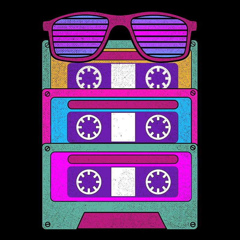 Retro Musik Geschenk 80er Kassette
