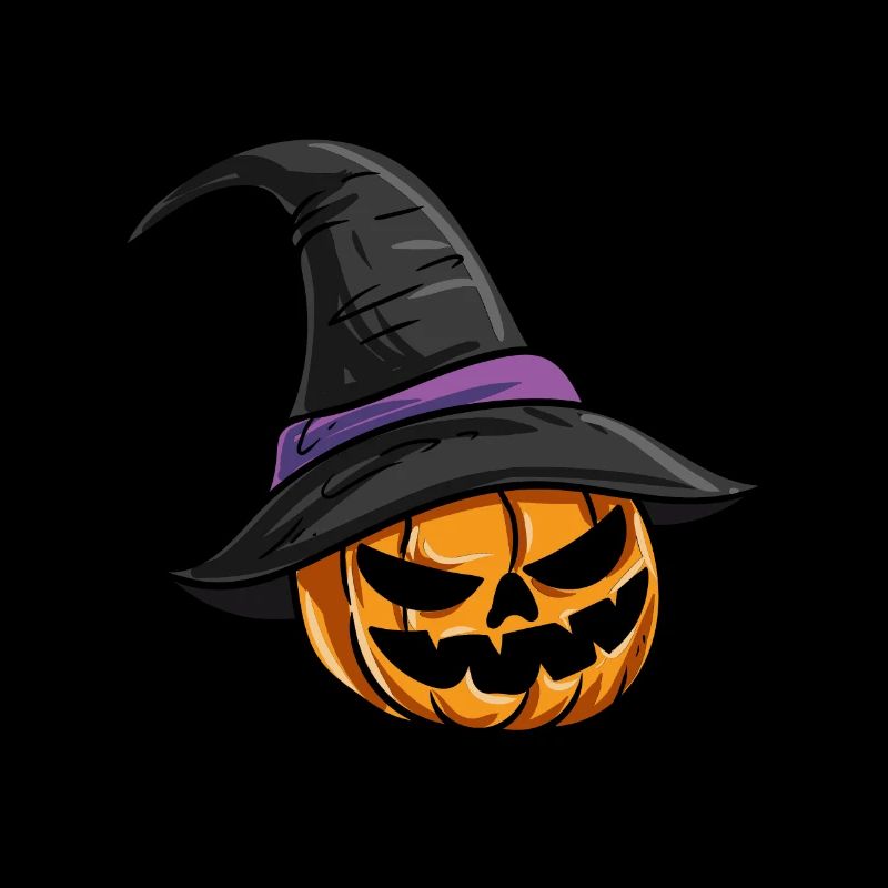 Chapeau de sorcière citrouille