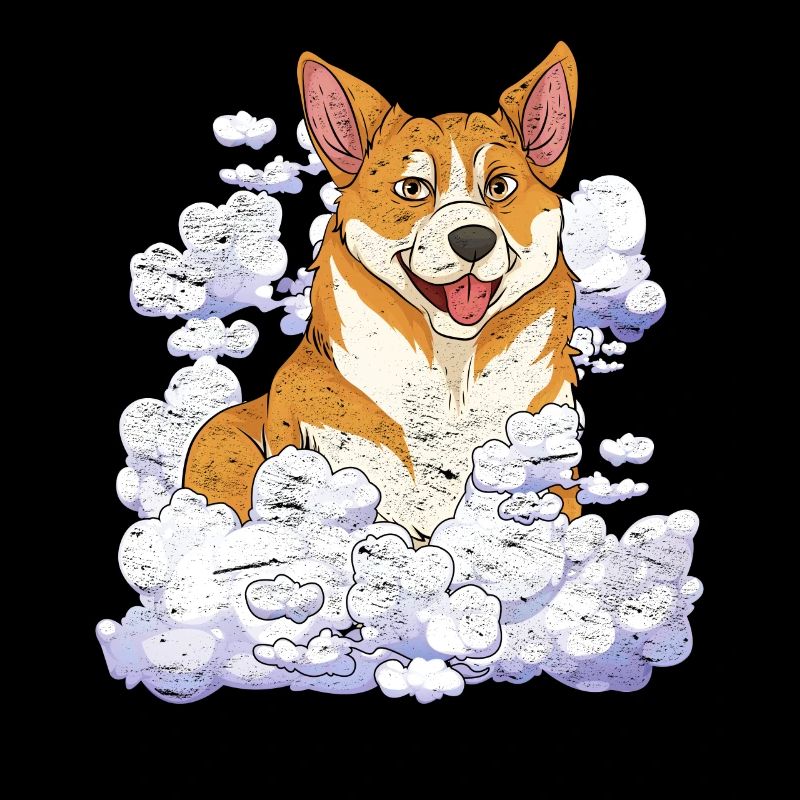 Dog Lover Dog Pet Gift Cloud Corgi