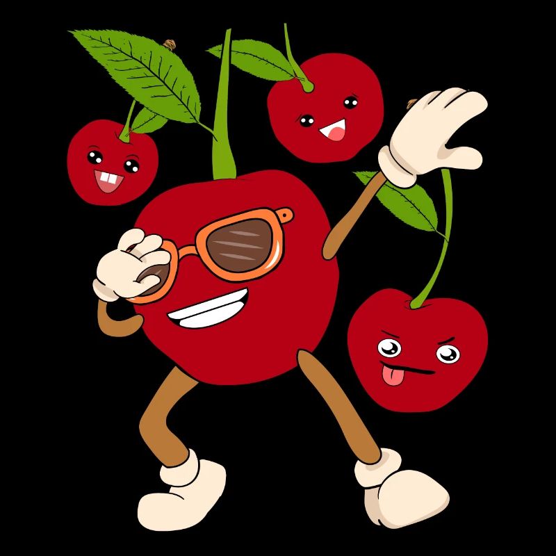 Sonnenbrille Obst Geschenk Cooles Dabbing Kirsch