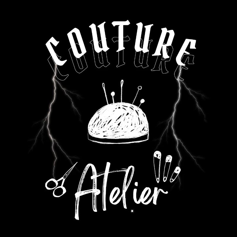 ATELIER COUTURE MODERNE BLANC GRIS ROCK GRUNGE